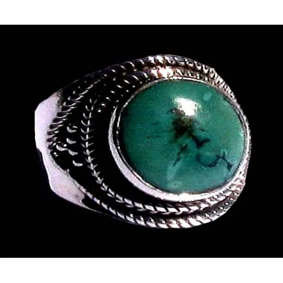 Turquoise Bague indienne argent Turquoise Bijoux Inde